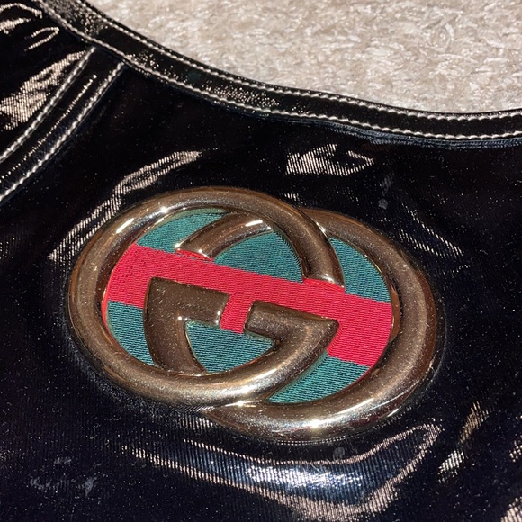 Gucci vintage patent shoulder bag - Picture 3 of 12